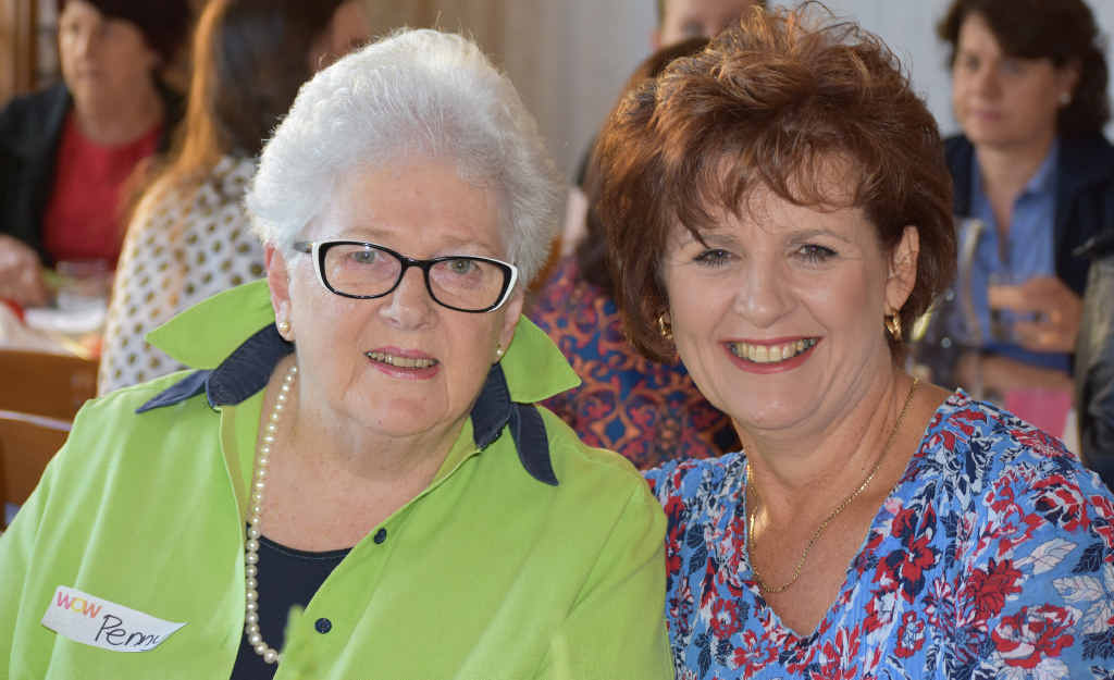 Penny Campbell-Wilson and Tracy Vellacott at the Women of Warwick gathering. Penny Campbell-Wilson and Tracy Vellacott at the Women of Warwick gathering.